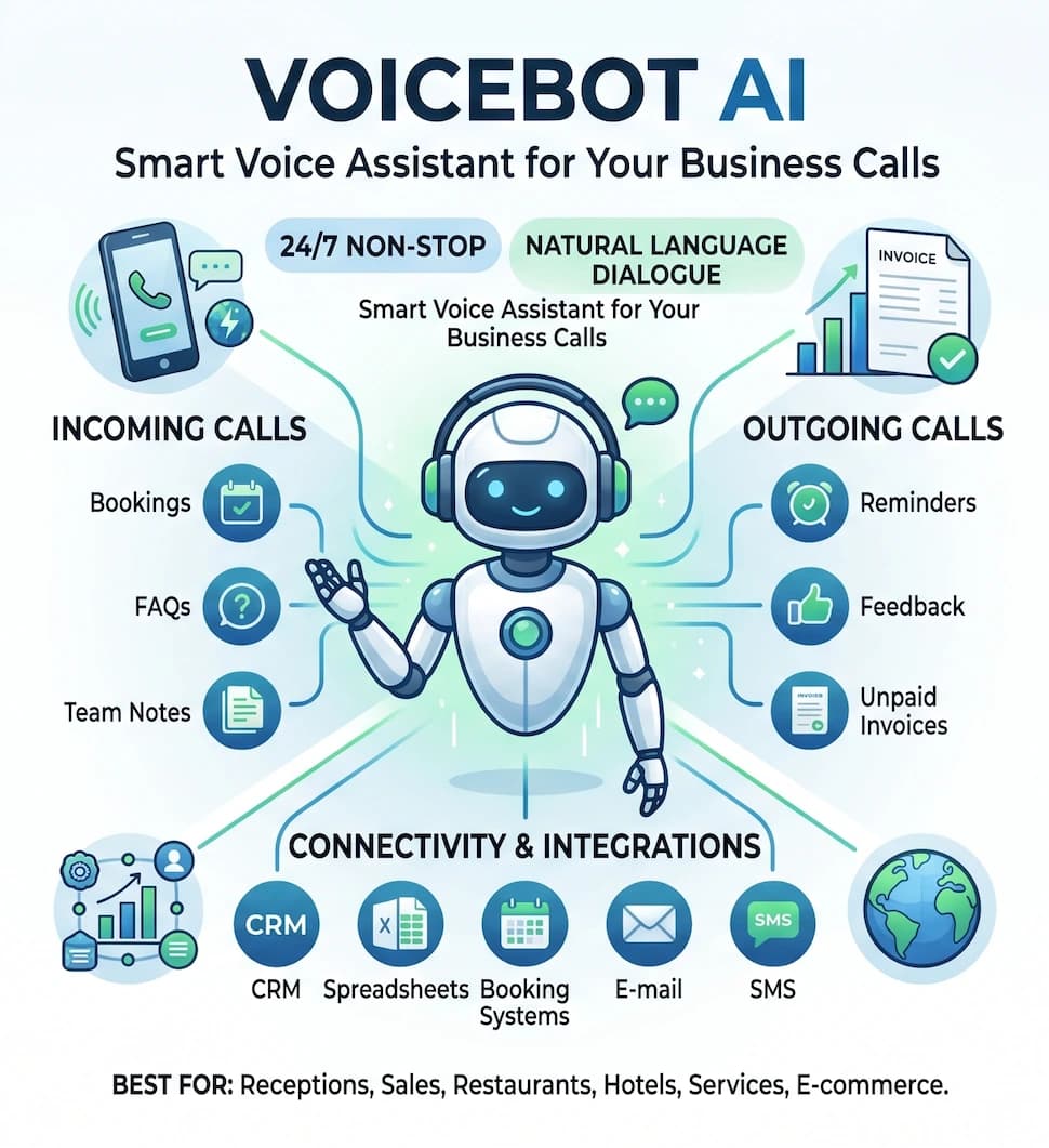 English voicebot call preview